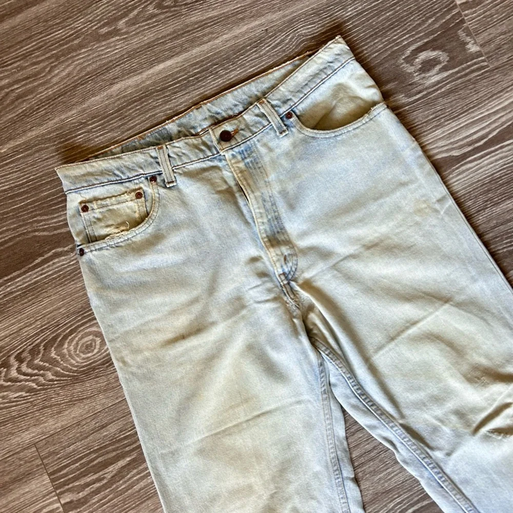 Men's Light Blue Washed Jeans
